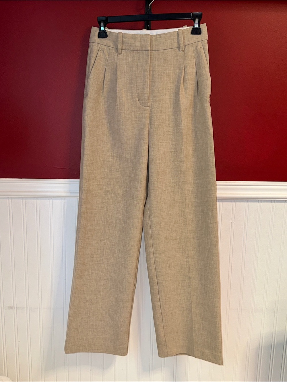 Aritzia Wilfred Effortless Pants Ressential Beige